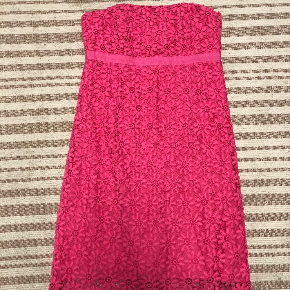 Vintage Lilly Pulitzer, Hotty Pink Bowen Dress. Size 8. - Picture 2 of 7